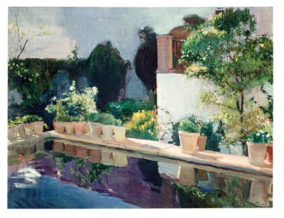 Palacio del Estanque, Jardines Reales en Sevilla de Joaquín Sorolla